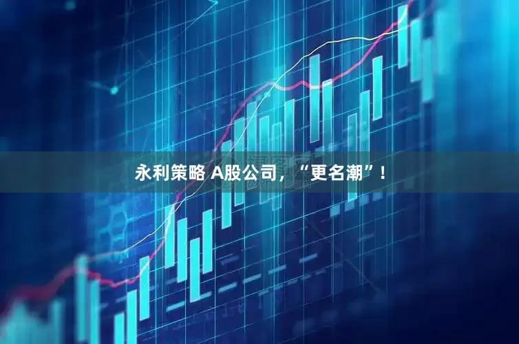 永利策略 A股公司，“更名潮”！