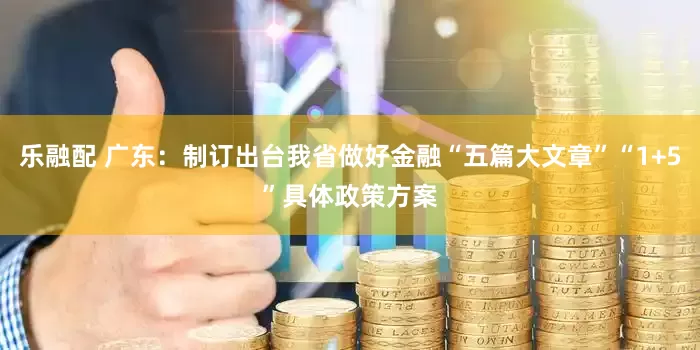 乐融配 广东：制订出台我省做好金融“五篇大文章”“1+5”具体政策方案
