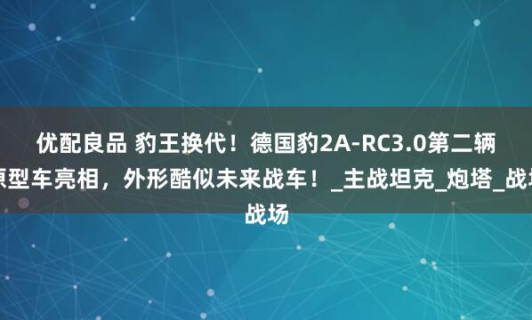 优配良品 豹王换代！德国豹2A-RC3.0第二辆原型车亮相，外形酷似未来战车！_主战坦克_炮塔_战场